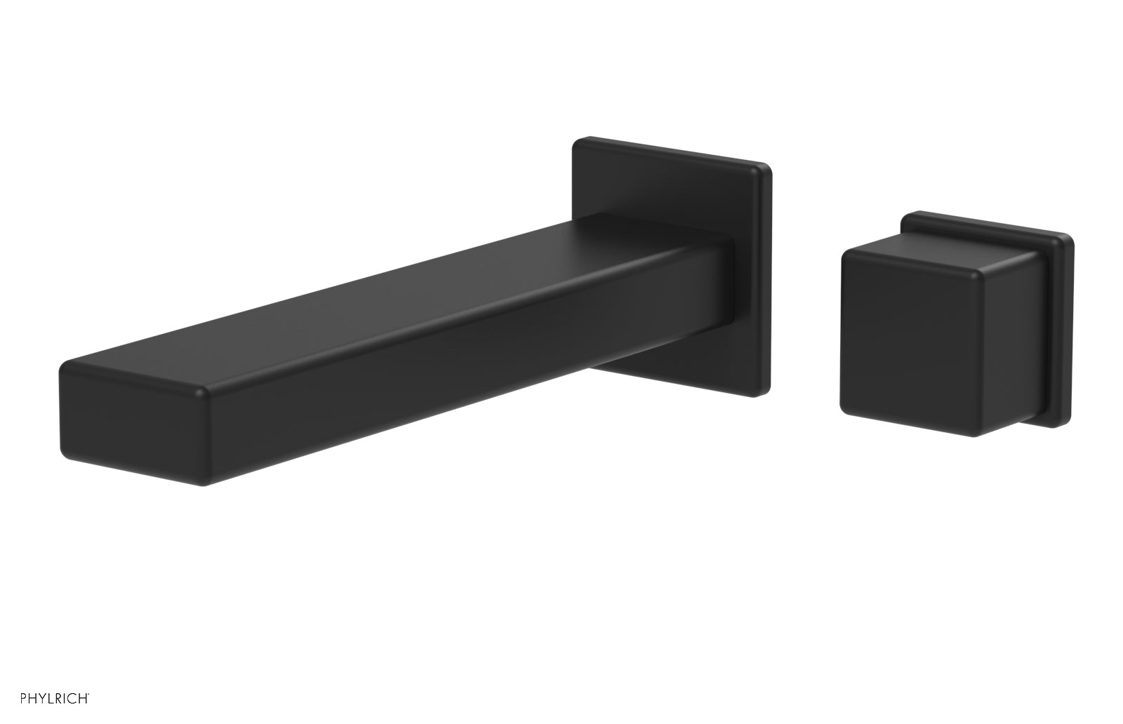 Phylrich MIX Single Handle Wall Lavatory Set - Cube Handle