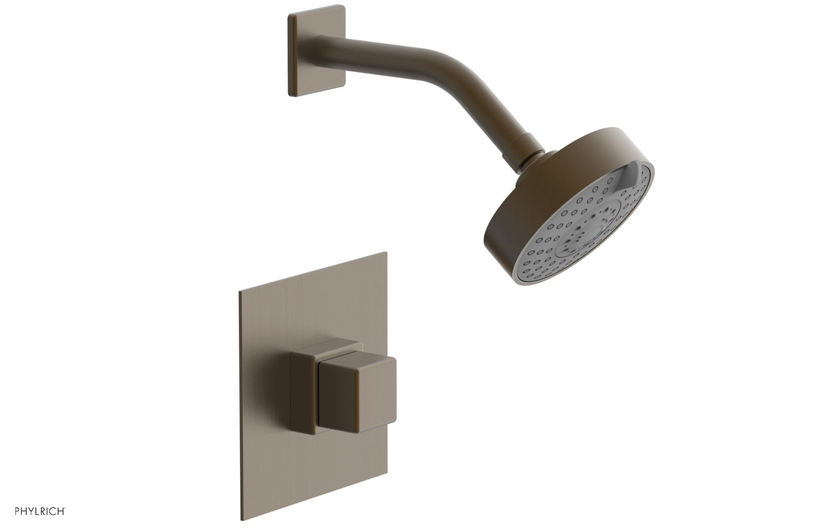 Phylrich MIX Pressure Balance Shower Set - Cube Handle