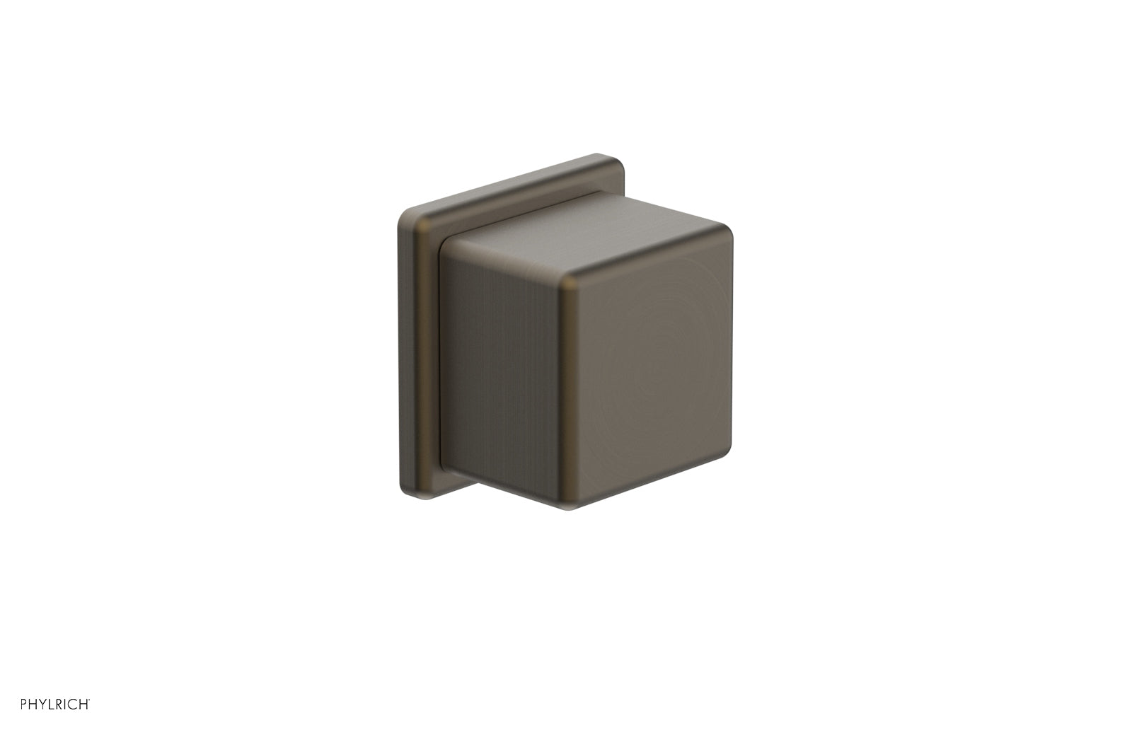 Phylrich MIX Volume Control/Diverter Trim - Cube Handle