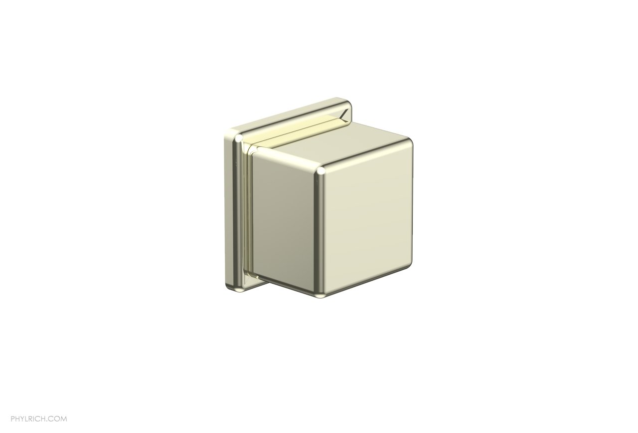 Phylrich MIX Volume Control/Diverter Trim - Cube Handle