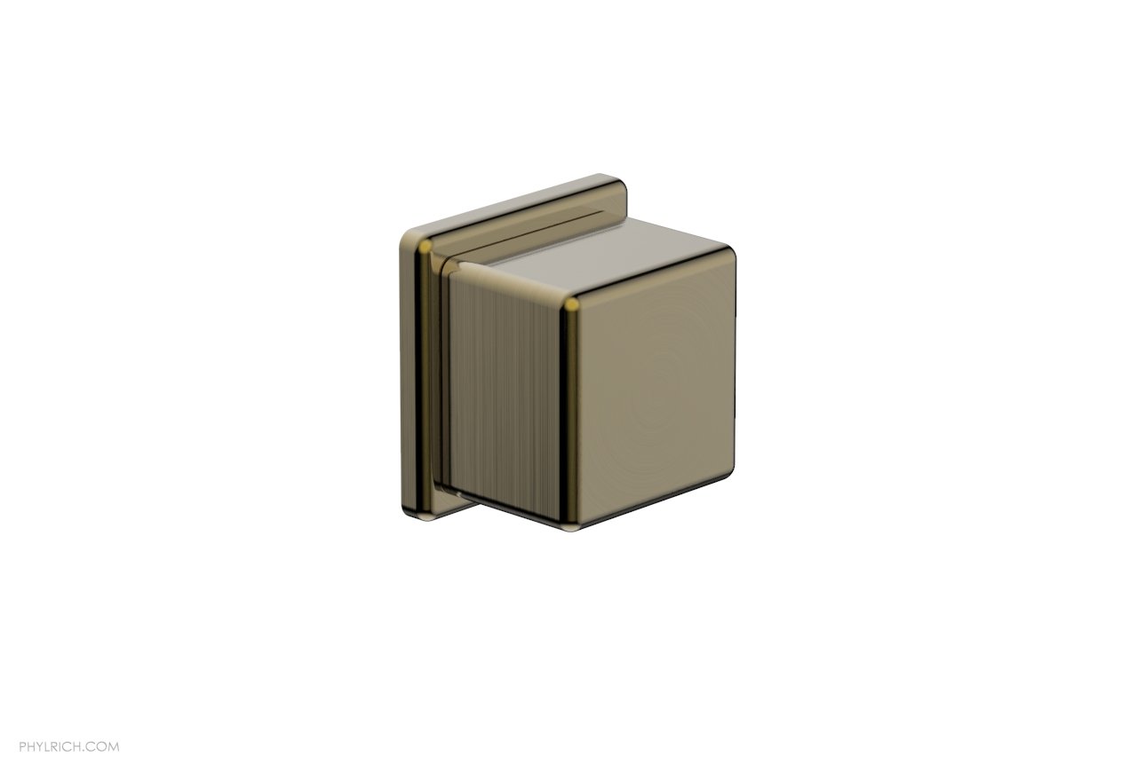 Phylrich MIX Volume Control/Diverter Trim - Cube Handle