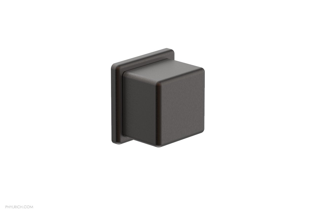 Phylrich MIX Volume Control/Diverter Trim - Cube Handle