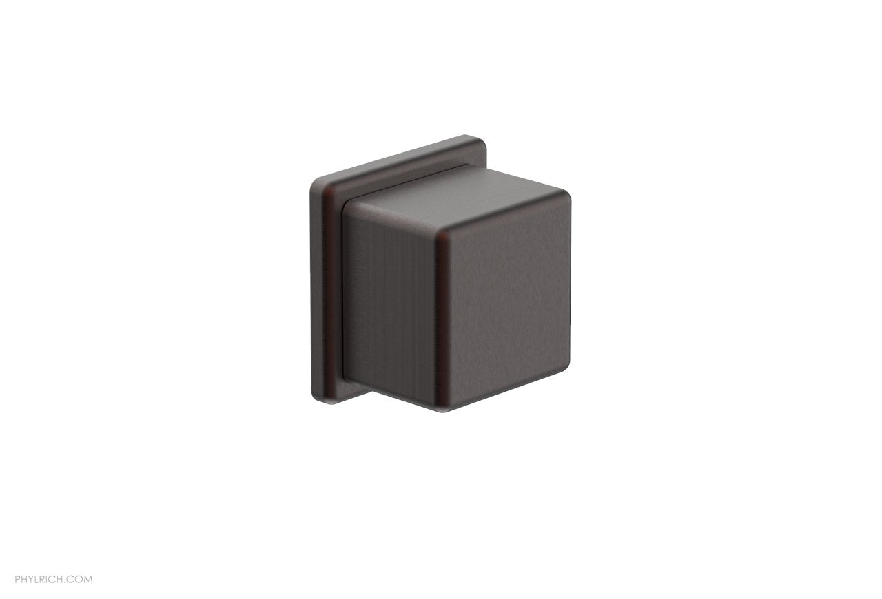Phylrich MIX Volume Control/Diverter Trim - Cube Handle