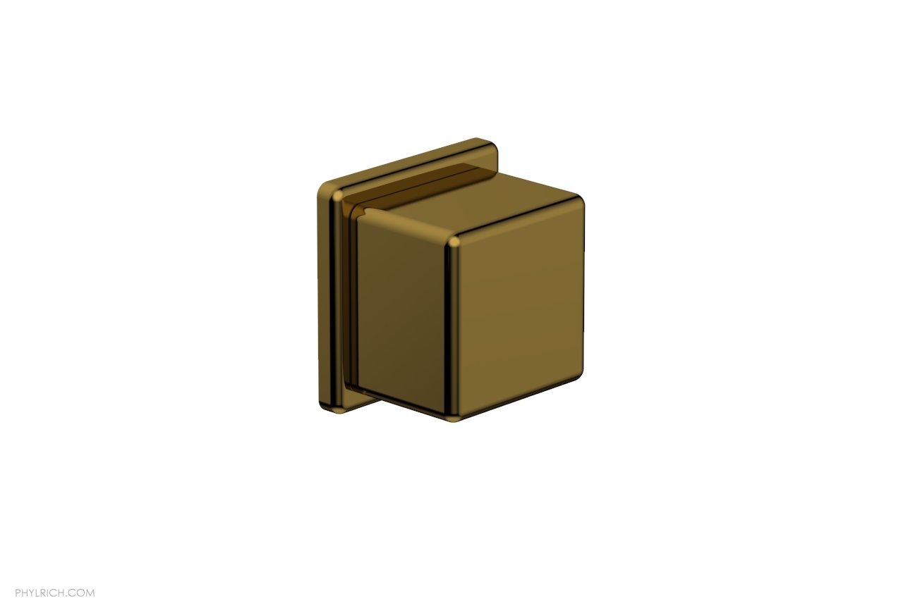 Phylrich MIX Volume Control/Diverter Trim - Cube Handle