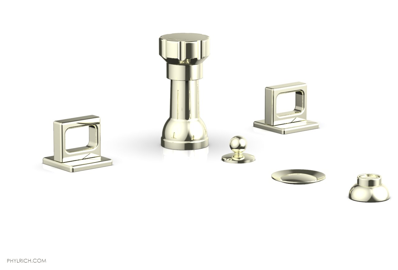 Phylrich MIX Four Hole Bidet Set - Ring Handles