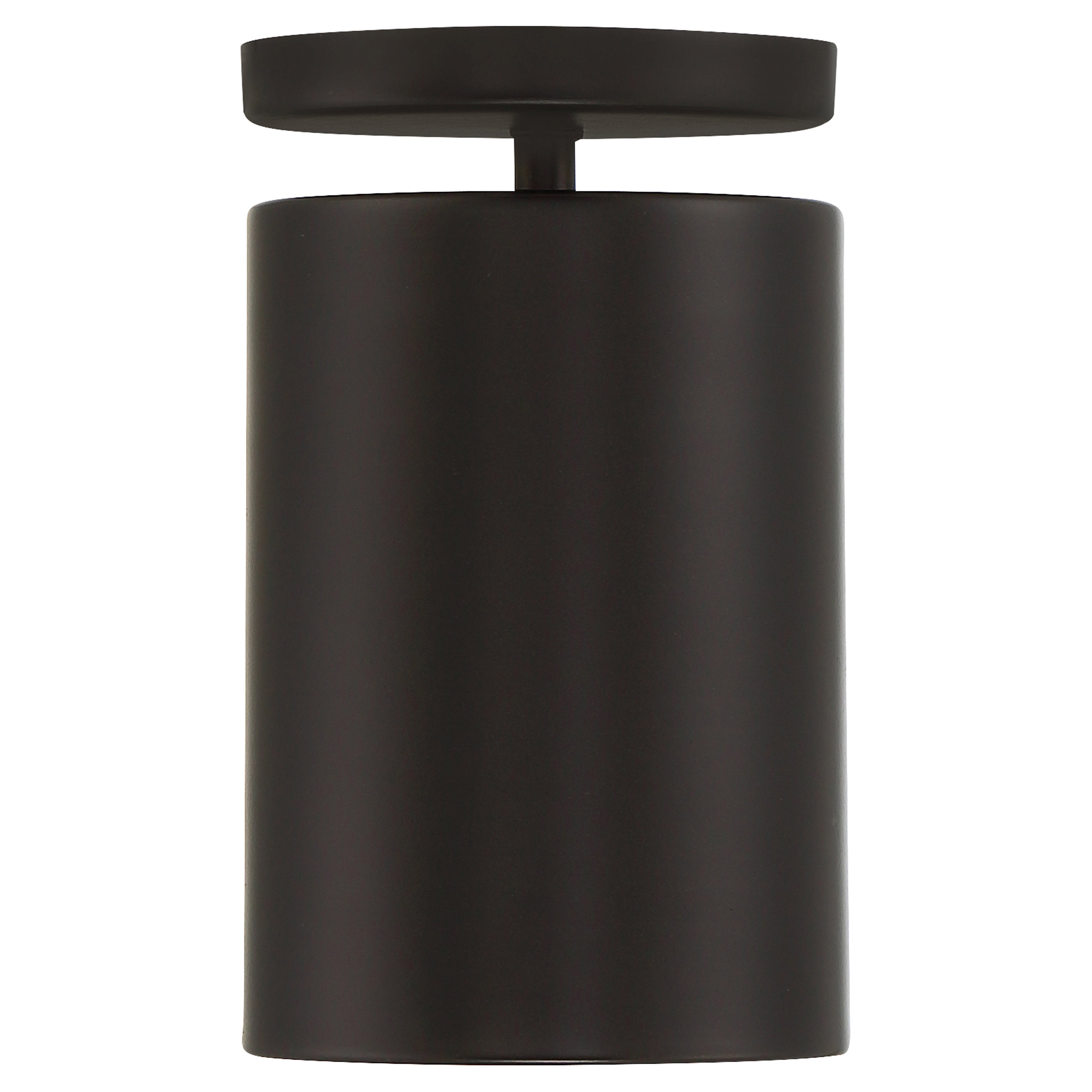 matte black led semi flush pendant