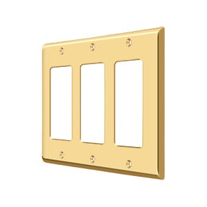 Deltana Switch Plate, Triple Rocker