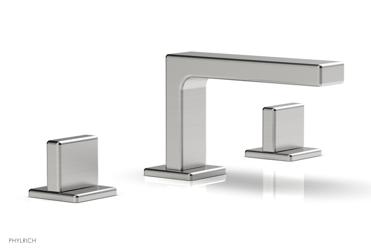 Phylrich MIX Widespread Faucet - Blade Handles 4-1/4" Height