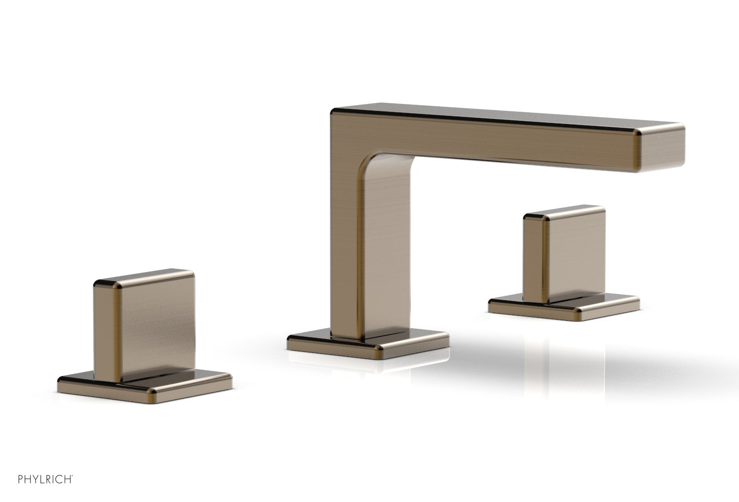 Phylrich MIX Widespread Faucet - Blade Handles 4-1/4" Height