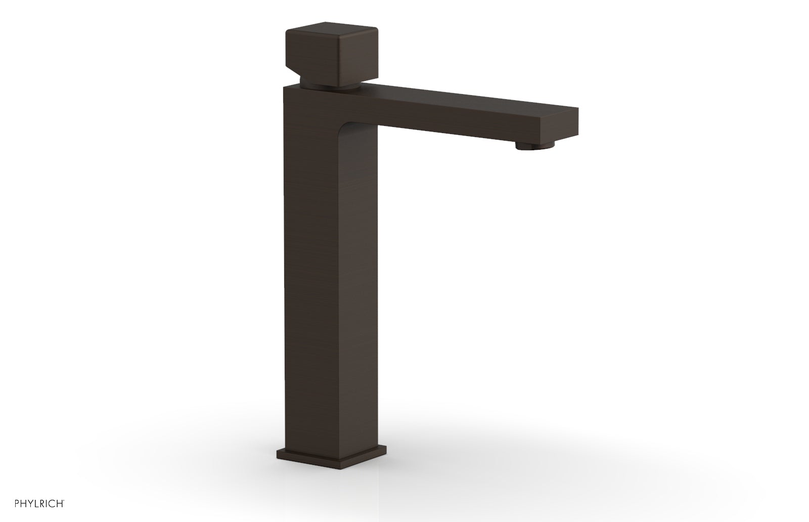 Phylrich MIX Single Hole Lavatory Faucet, Tall - Cube Handle