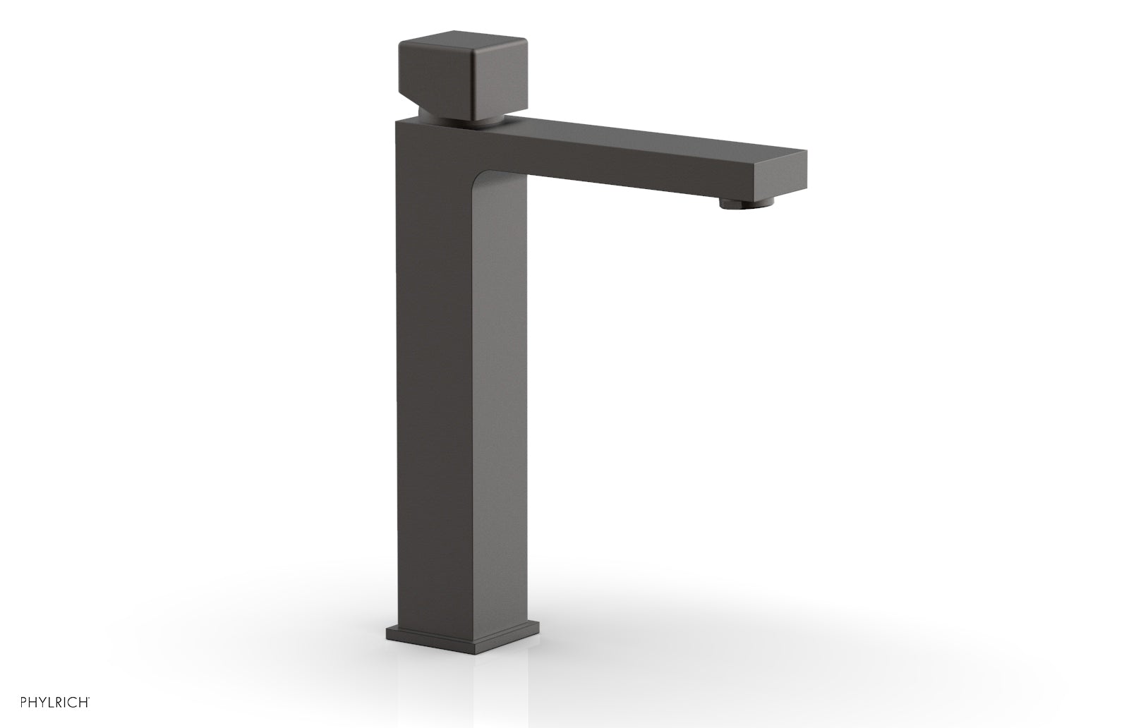 Phylrich MIX Single Hole Lavatory Faucet, Tall - Cube Handle