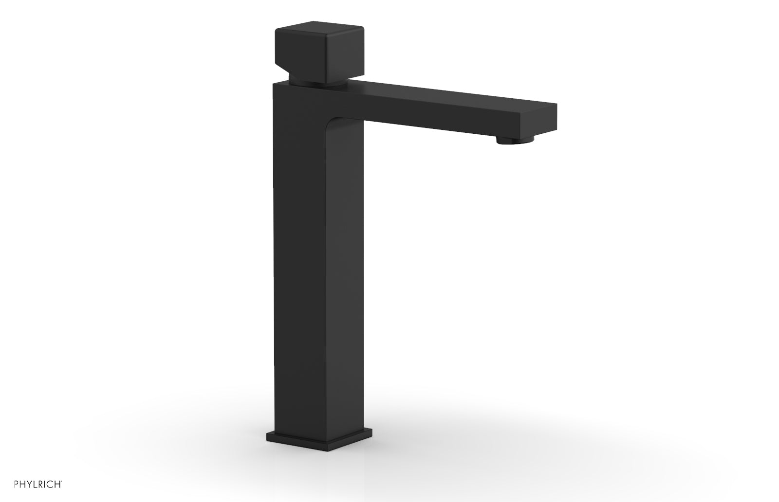 Phylrich MIX Single Hole Lavatory Faucet, Tall - Cube Handle