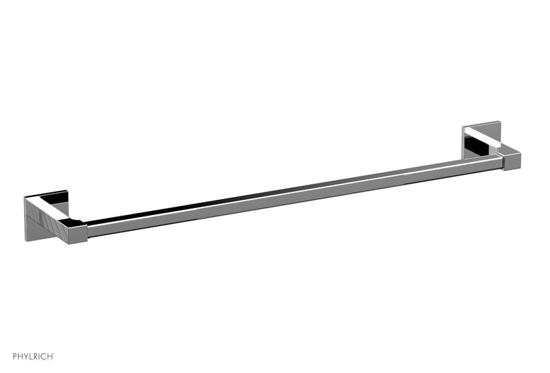 polished chrome towel bar