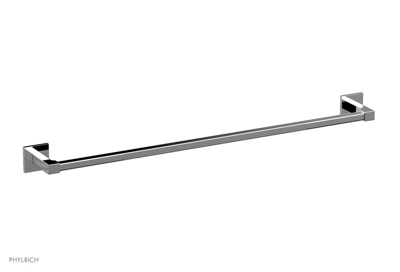 polished chrome towel bar