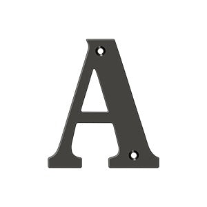 oil-rubbed bronze residential letter