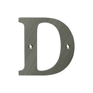 Deltana 4" Residential Letter D