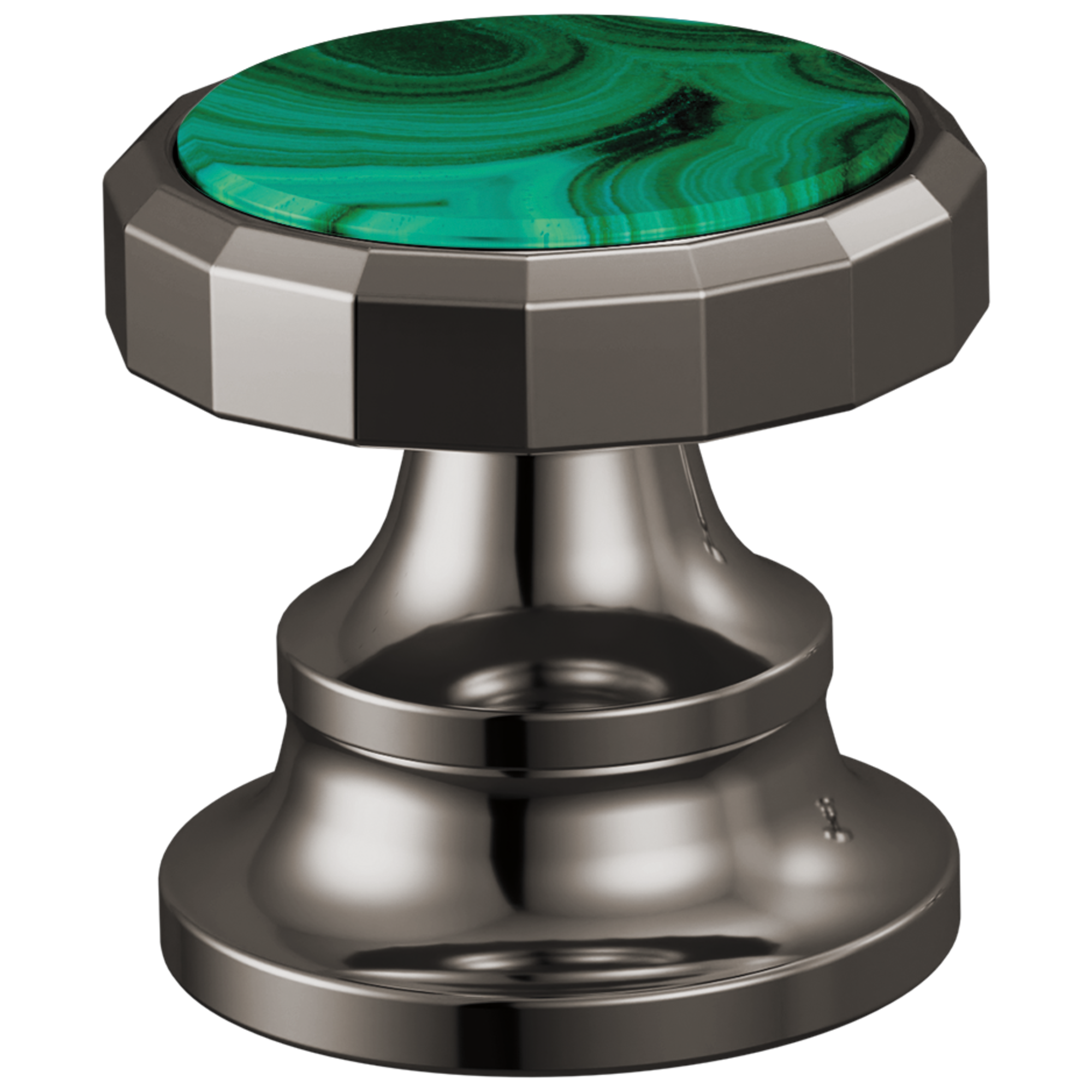 Brizo Beauclere Widespread Lavatory Wheel Handle Kit with Malachite Insert
