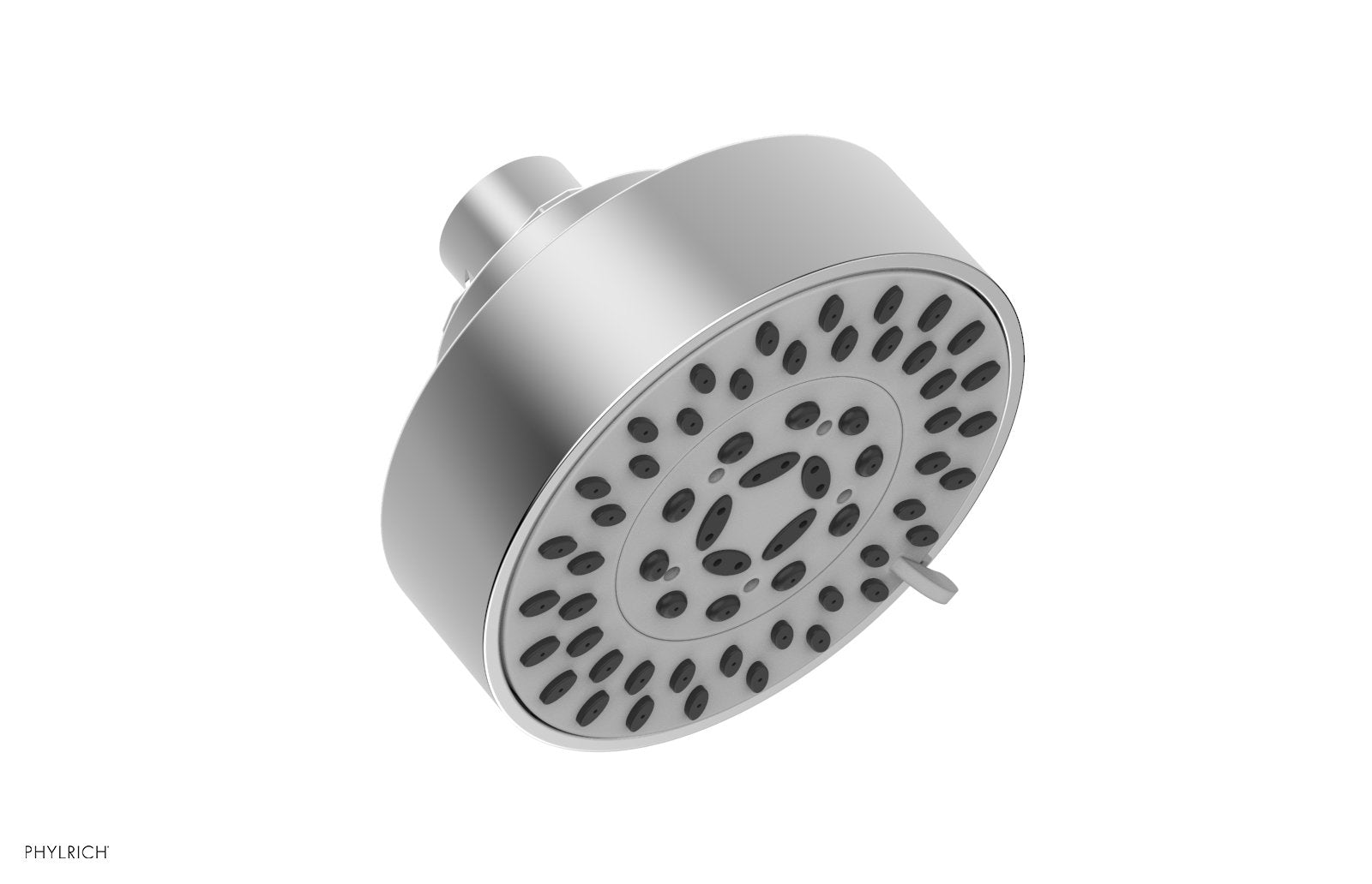 polished chrome shower head