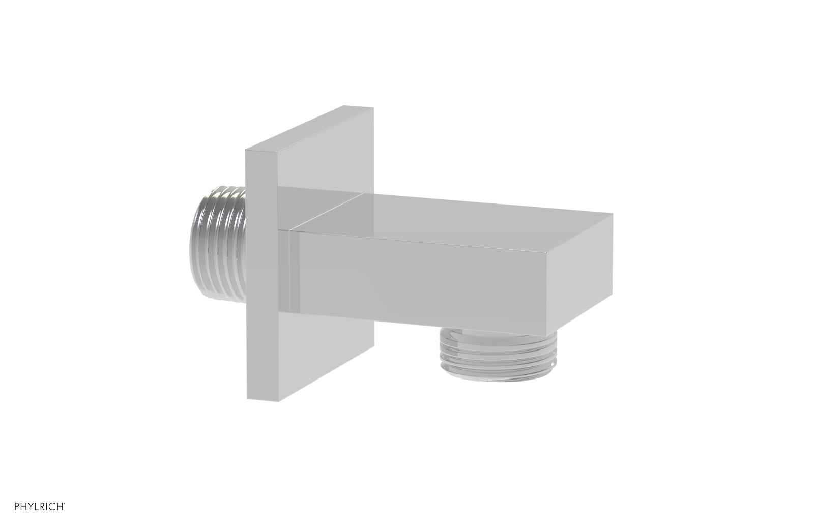 polished chrome connector