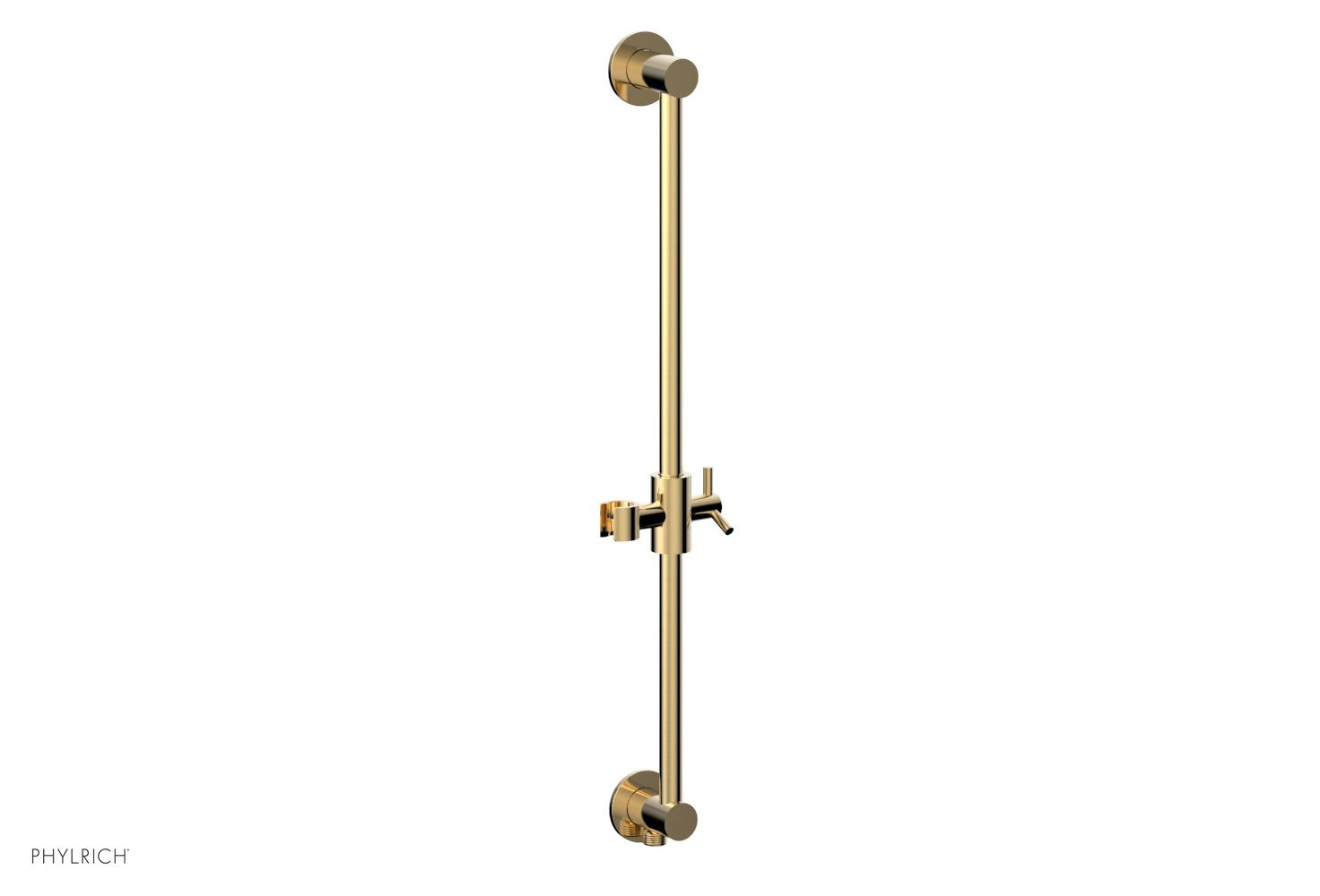 Phylrich TRANSITION 24" Integrated Slide Bar with built in Hose Outlet