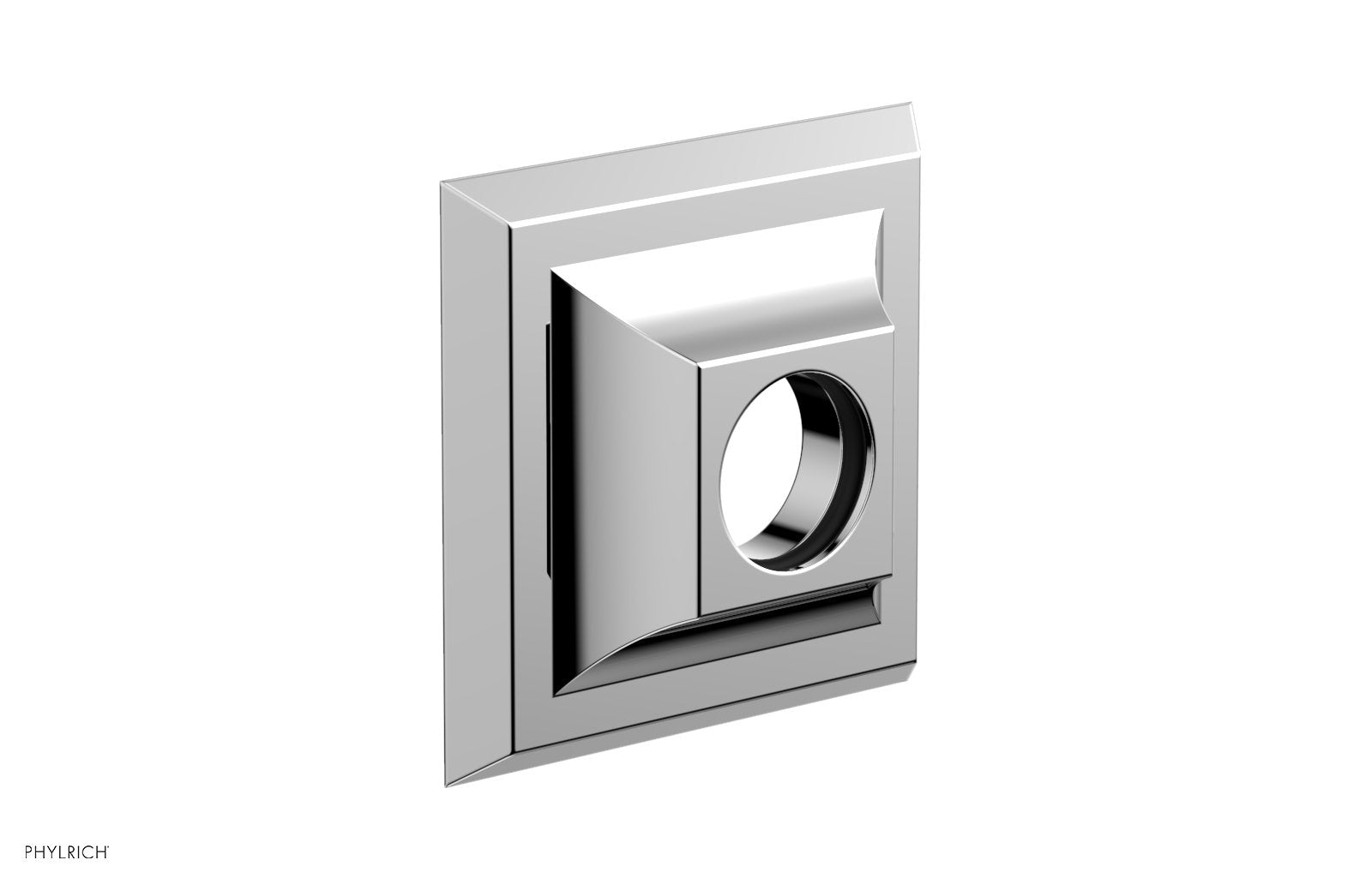 polished chrome flange