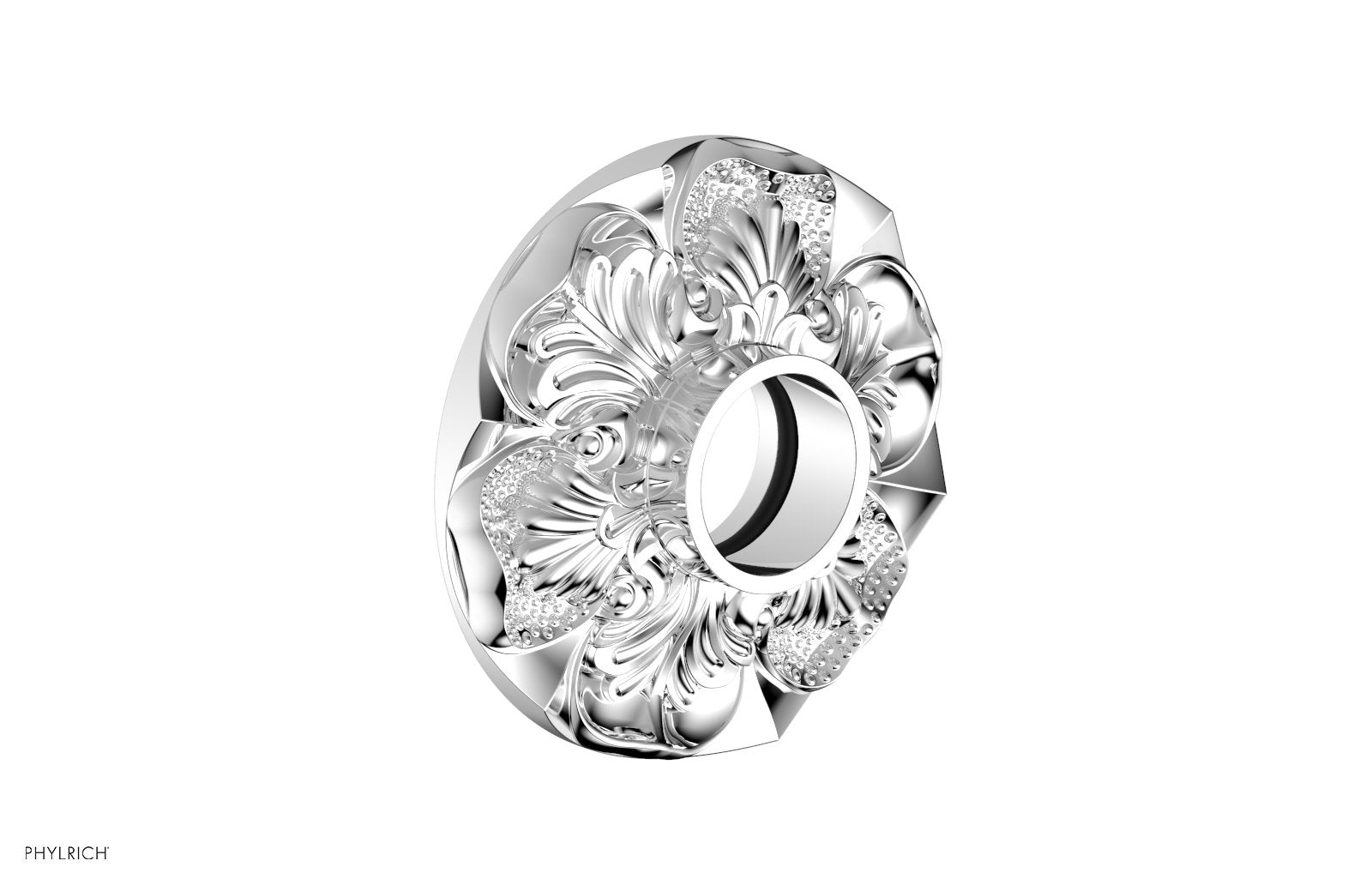 polished chrome flange