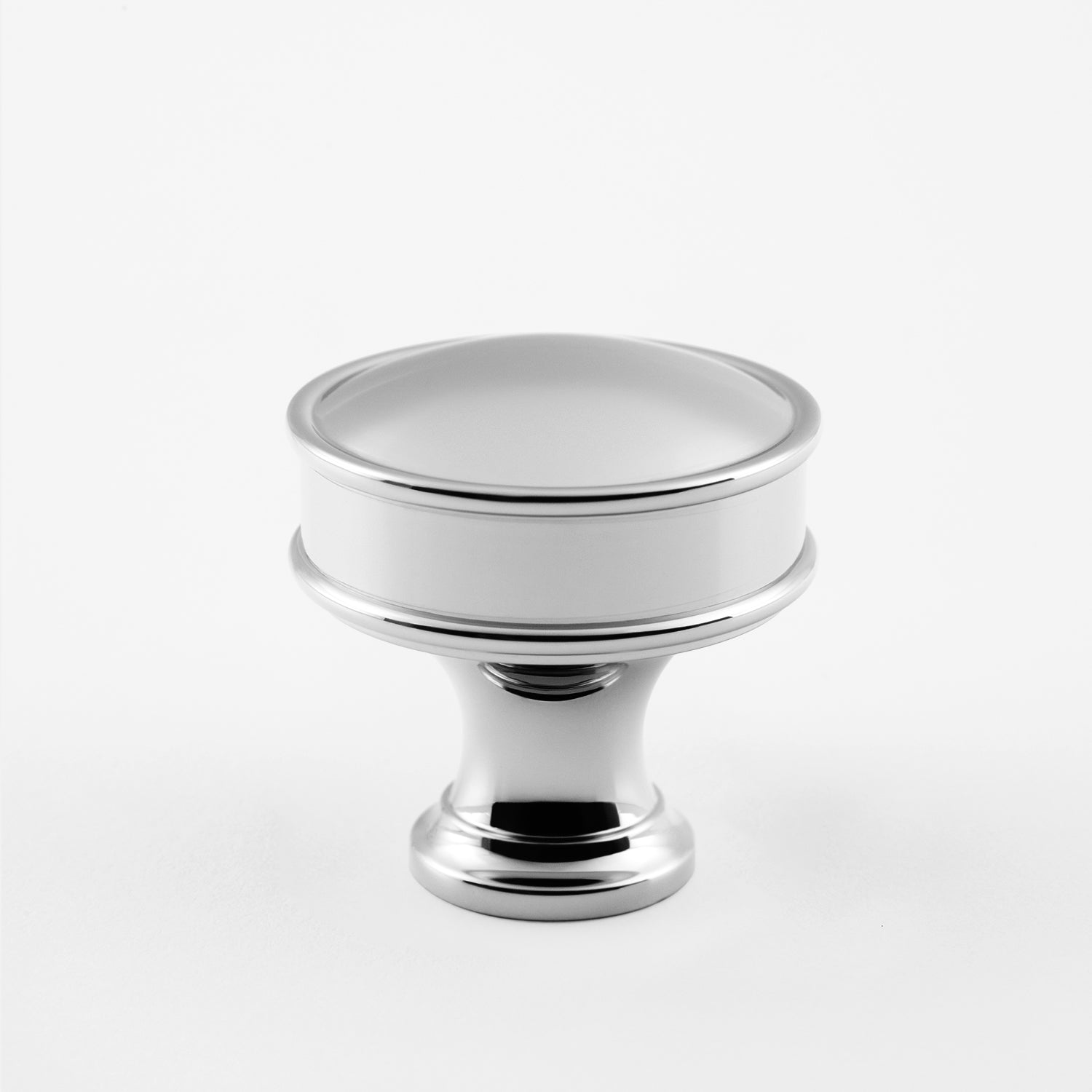 polished chrome knob