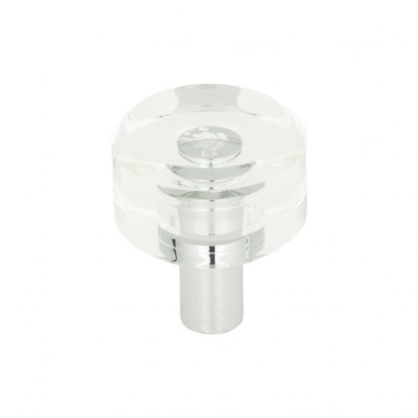 polished chrome knob