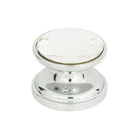 polished chrome knob