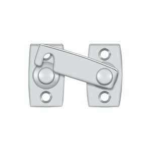 polished chrome door latch