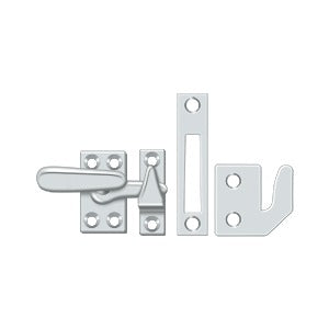 polished chrome windows lock