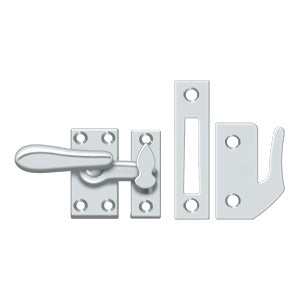 polished chrome windows lock
