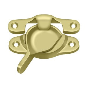 polished brass window lock