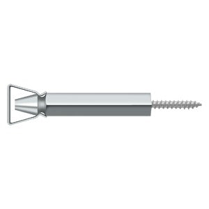 polished chrome door holder