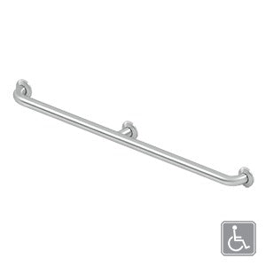 brushed stainless grab bar