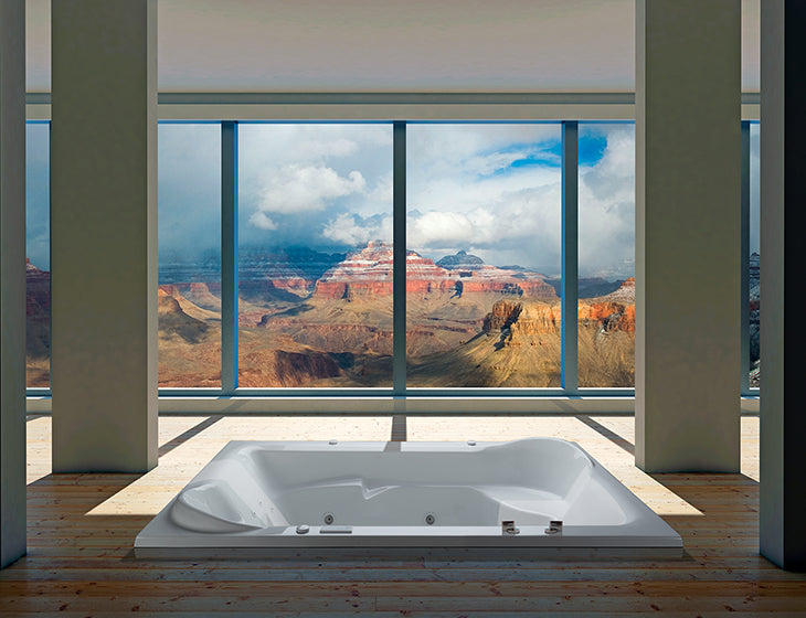 white bathtub
