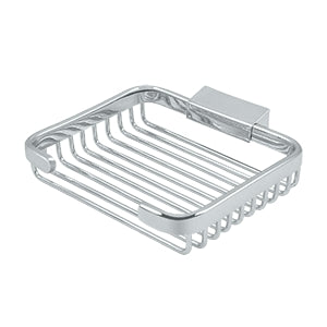 polished chrome wire basket