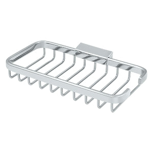 polished chrome wire basket