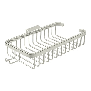 Deltana Wire Basket, 10-3/8" Rectangular, Shallow, With Hook
