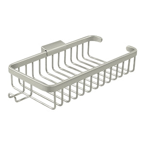 Deltana Wire Basket, 10-3/8" Rectangular, Shallow, With Hook