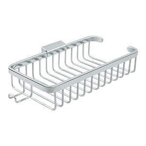polished chrome wire basket