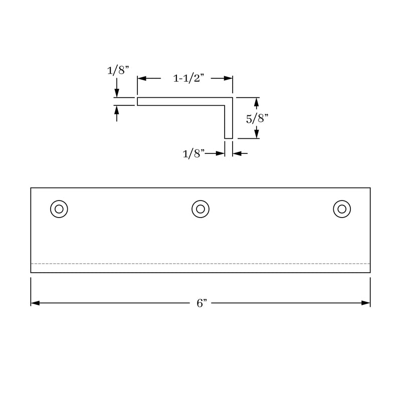 edge pull dimension