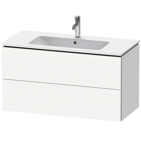 white wallmount drawer