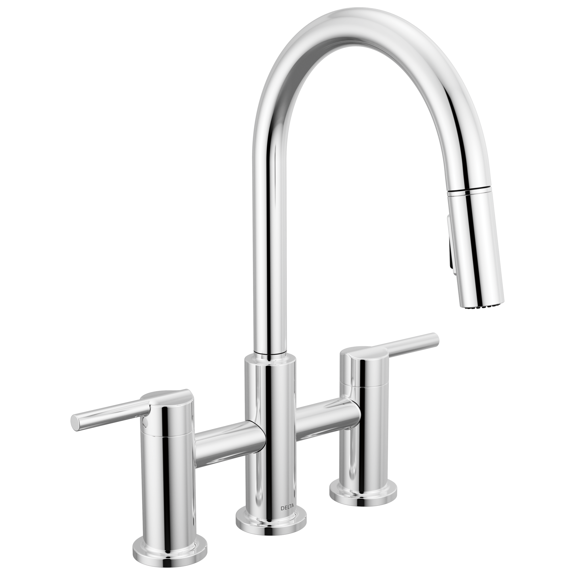 chrome kitchen faucet