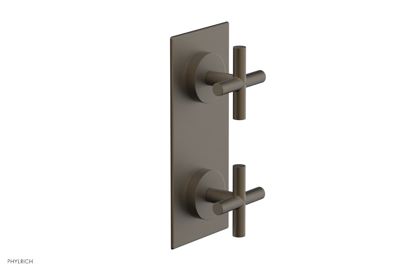 Phylrich TRANSITION 1/2" Thermostatic Valve with Volume Control or Diverter, Cross Handles