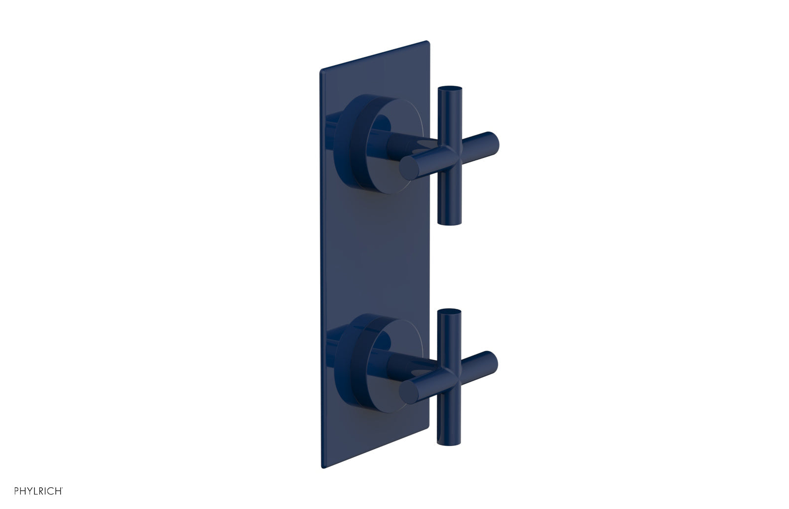 Phylrich TRANSITION 1/2" Thermostatic Valve with Volume Control or Diverter, Cross Handles
