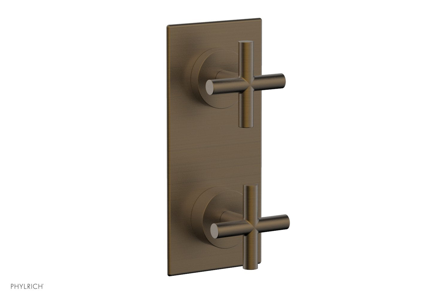 Phylrich TRANSITION 1/2" Thermostatic Valve with Volume Control or Diverter, Cross Handles