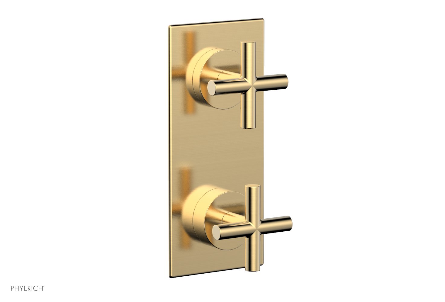 Phylrich TRANSITION 1/2" Thermostatic Valve with Volume Control or Diverter, Cross Handles