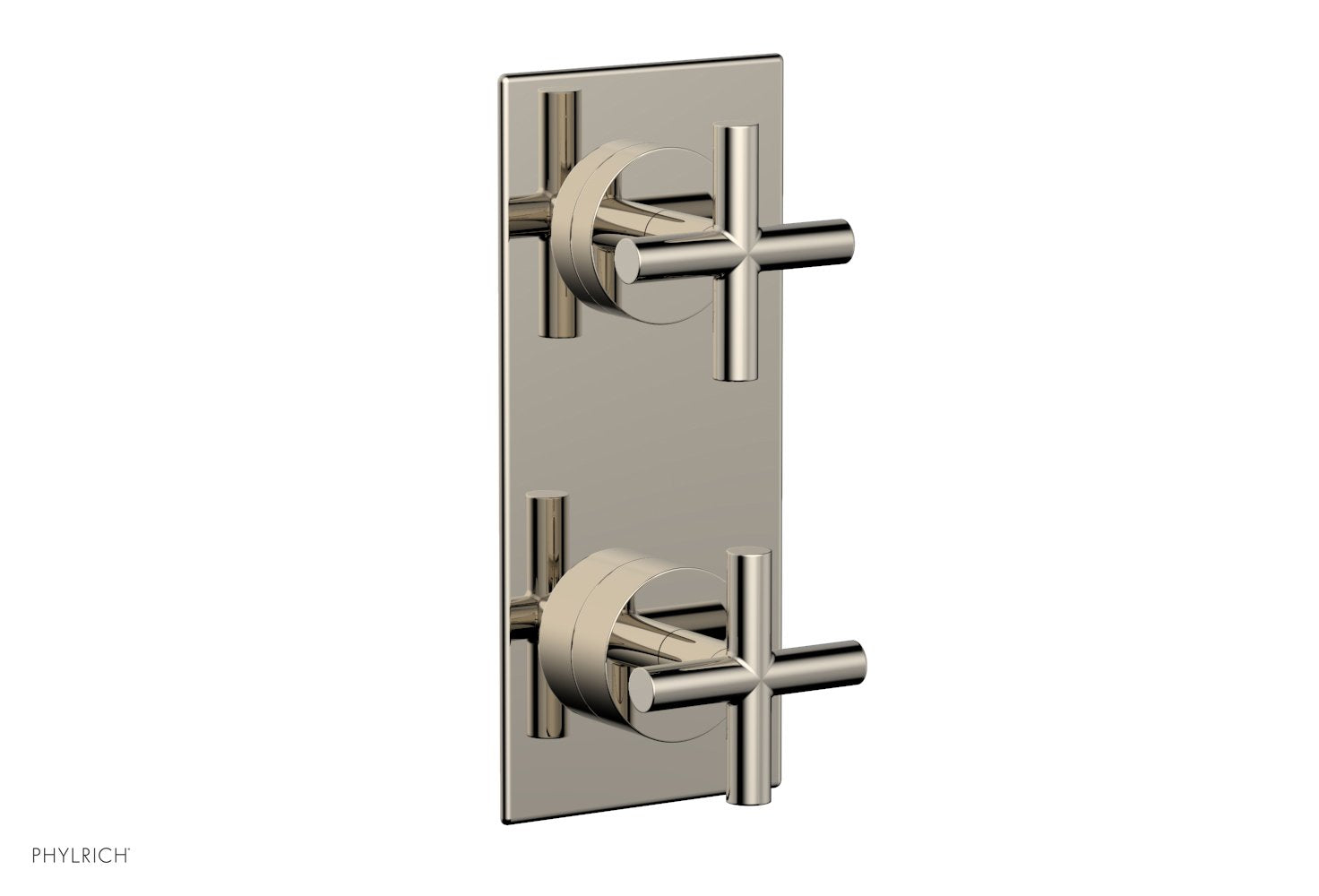 Phylrich TRANSITION 1/2" Thermostatic Valve with Volume Control or Diverter, Cross Handles