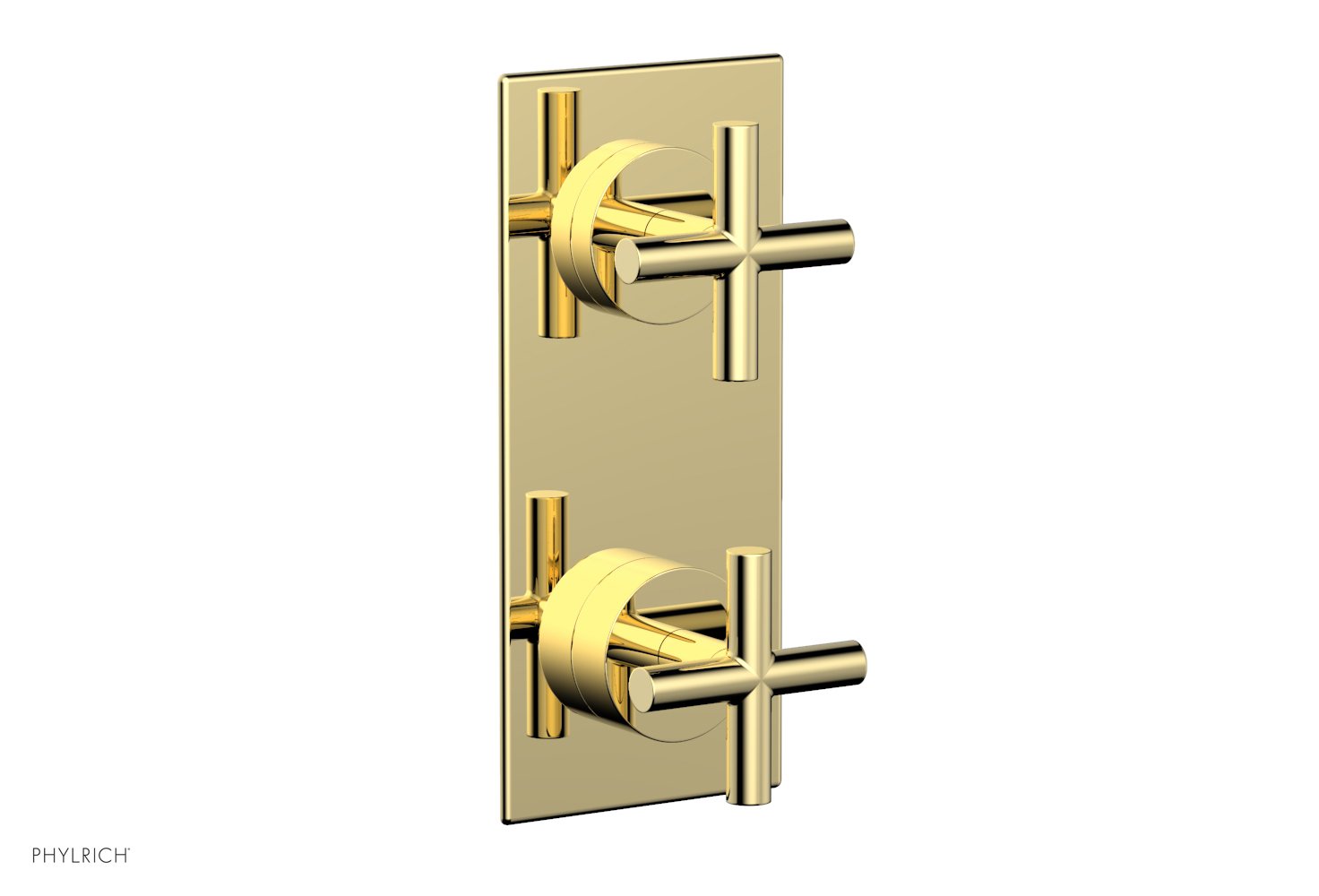 Phylrich TRANSITION 1/2" Thermostatic Valve with Volume Control or Diverter, Cross Handles